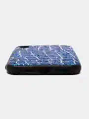 Индиго чехол для iPhone X / Xs пластиковый со стразами