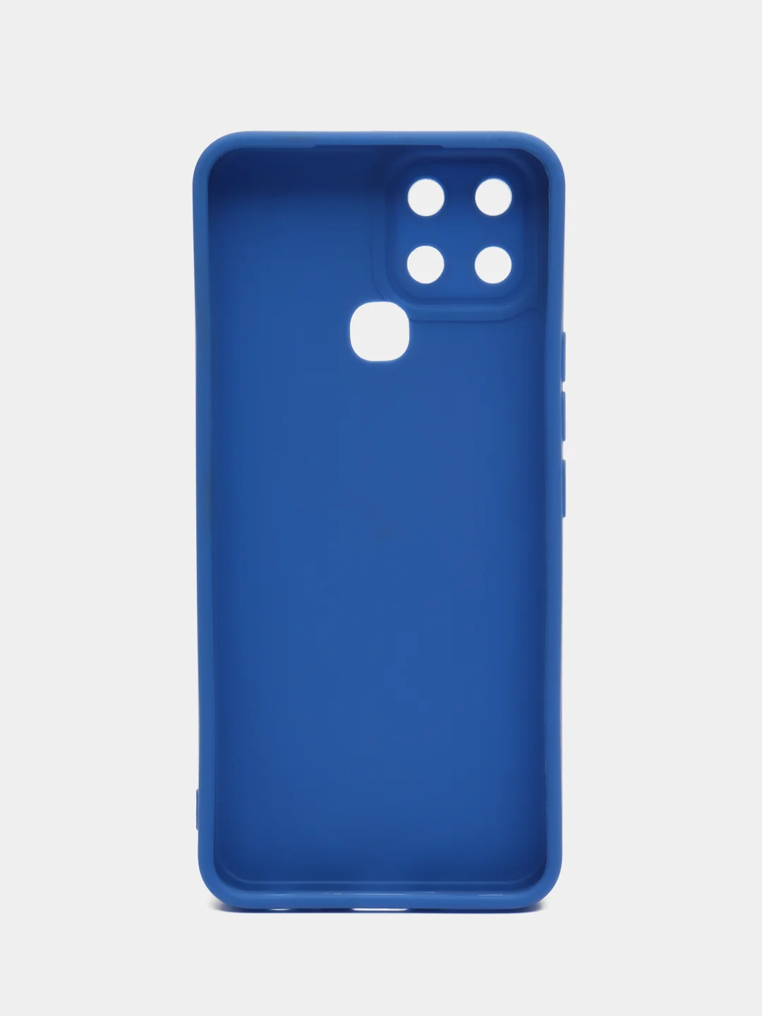 Синий чехол для Infinix Smart 6, силиконовый, цветной, матовый
