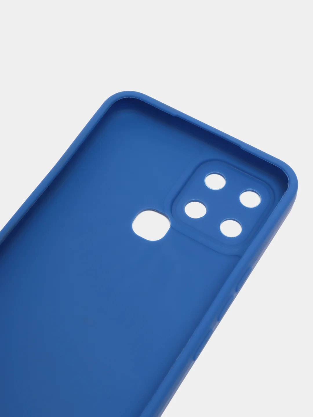 Синий чехол для Infinix Smart 6, силиконовый, цветной, матовый