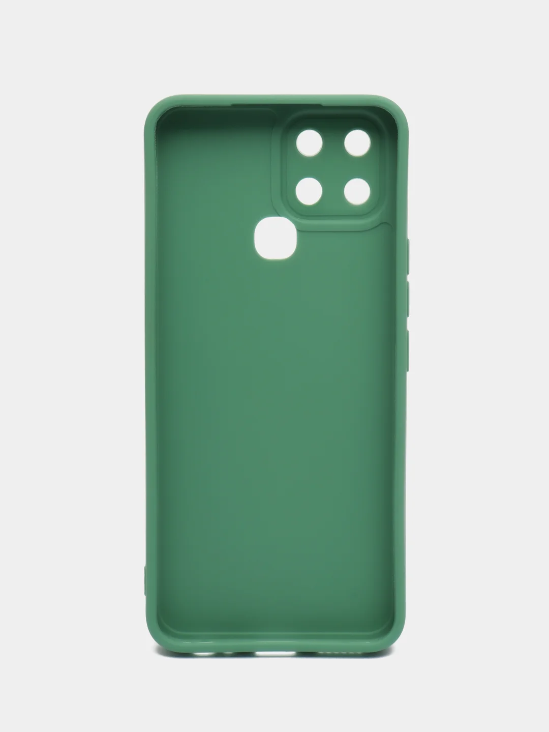Зеленый чехол для Infinix Smart 6, силиконовый, цветной, матовый
