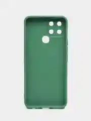 Зеленый чехол для Infinix Smart 6, силиконовый, цветной, матовый