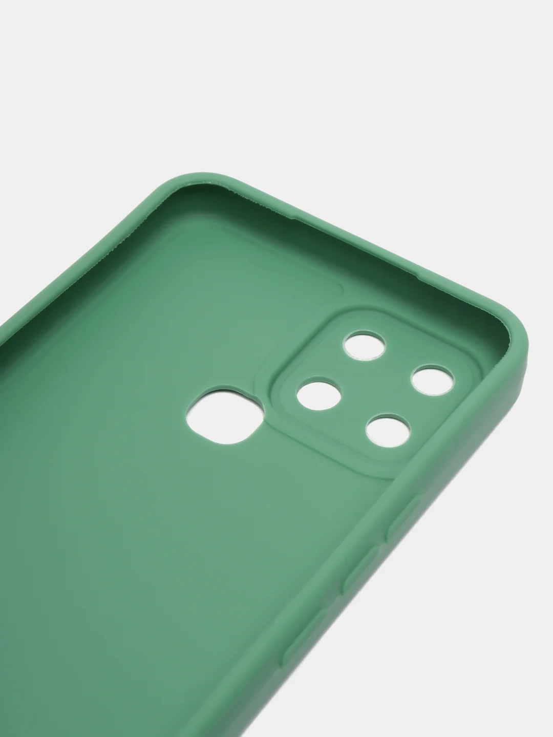Зеленый чехол для Infinix Smart 6, силиконовый, цветной, матовый