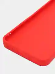 Красный чехол для Infinix Smart 6, силиконовый, цветной, матовый