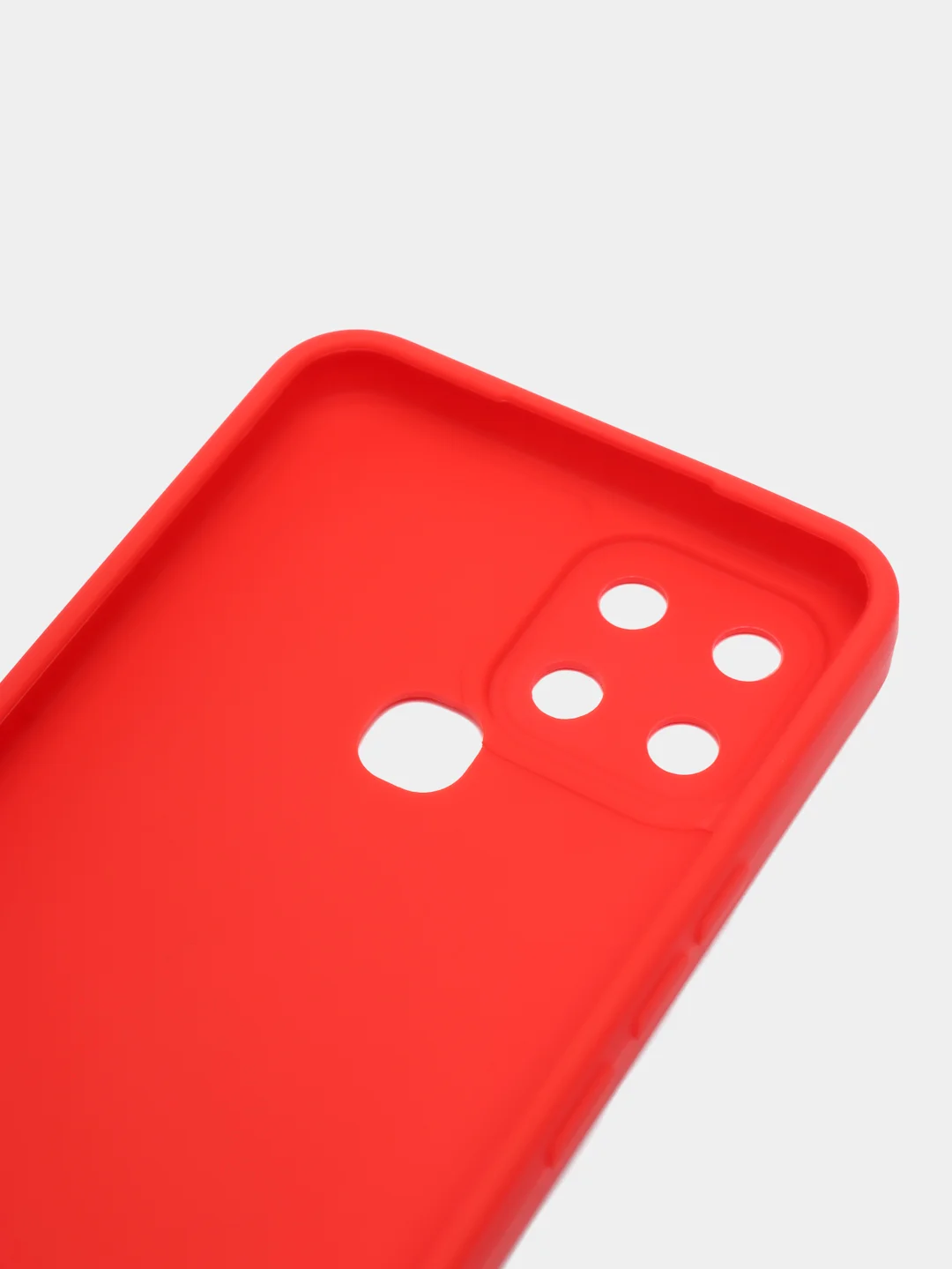 Красный чехол для Infinix Smart 6, силиконовый, цветной, матовый
