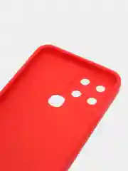 Красный чехол для Infinix Smart 6, силиконовый, цветной, матовый