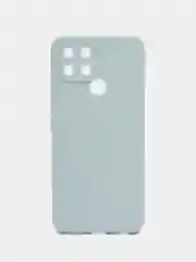Серый металлик чехол для Infinix Smart 6, силиконовый, цветной, матовый