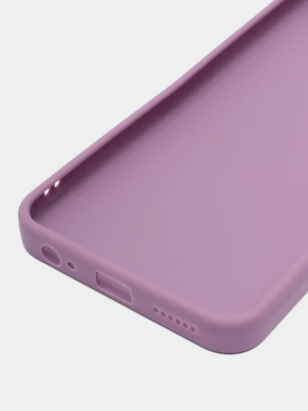 Сиреневый чехол для Infinix Smart 6, силиконовый, цветной, матовый