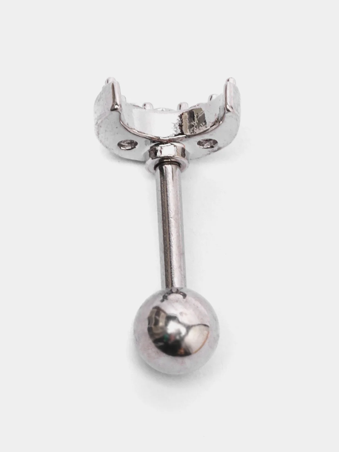 Молочный микросерьга ( пирсинг ) "Silver" со стержнем из нержавеющей стали