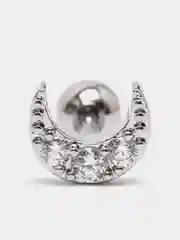 Молочный микросерьга ( пирсинг ) "Silver" со стержнем из нержавеющей стали