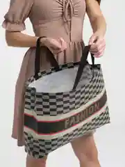 Зеленый сумка-шоппер женская из спандбонда
