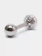 Лайм микросерьга ( пирсинг ) "Silver" со стержнем из нержавеющей стали