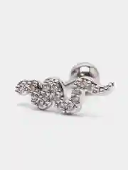 Морской микросерьга ( пирсинг ) "Silver" со стержнем из нержавеющей стали
