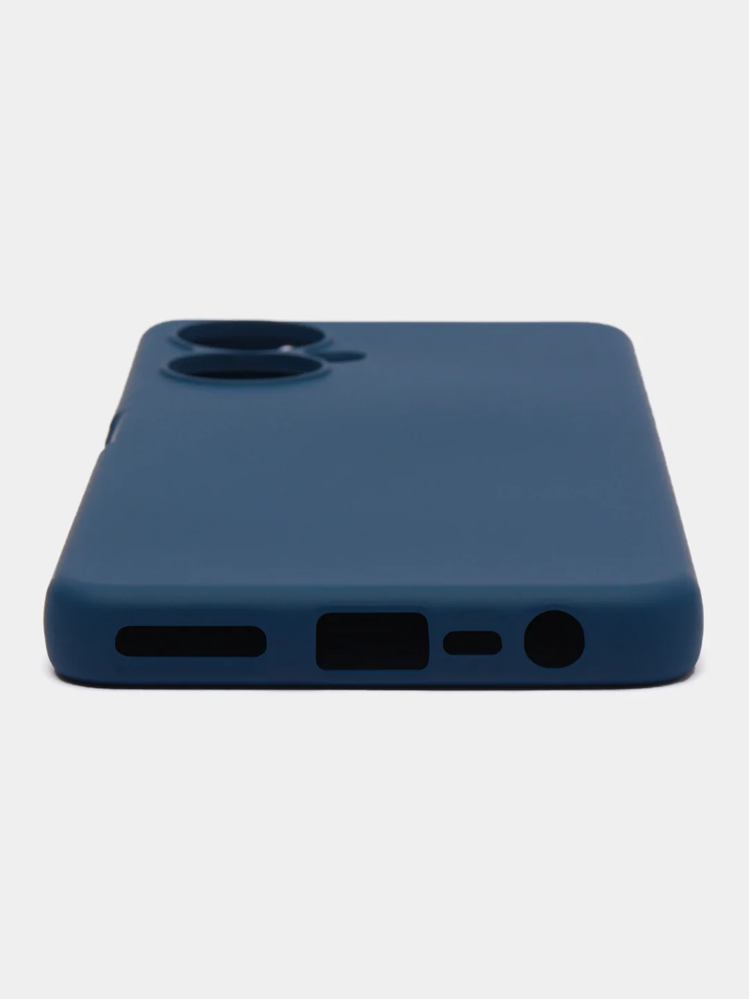Синий чехол для Tecno Camon 19 Pro, с защитой камеры и бархатом внутри