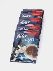 Влажный корм Felix "Суп" для взрослых кошек, с говядиной, 36 штук, 48 г
