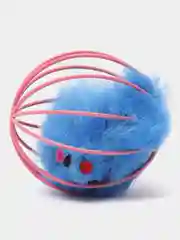 Игрушка-дразнилка для кошек, мышка в клетке