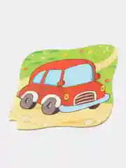 Красный пазлы деревянные