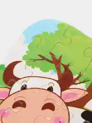 Белый пазлы деревянные