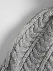 Серый детская шапка, вязаная, зимняя