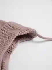 Розовый шапка детская, вязаная