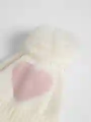 Белый шапка детская, вязаная