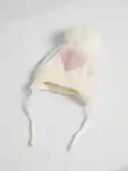 Белый шапка детская, вязаная