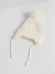 Белый шапка детская, вязаная