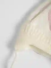 Белый шапка детская, вязаная
