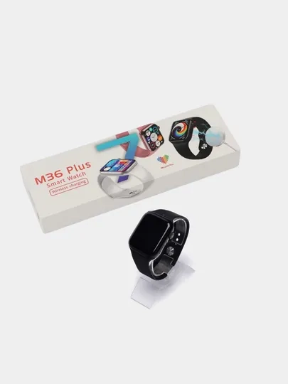 Умные смарт-часы M36 Plus / Smart Watch Series 7, 44 мм, черный цвет