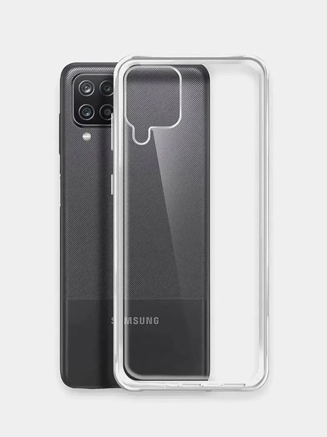 Прозрачный чехол Samsung Galaxy A12 / M12 прозрачный силиконовый (Самсунг галакси А12 / М12)