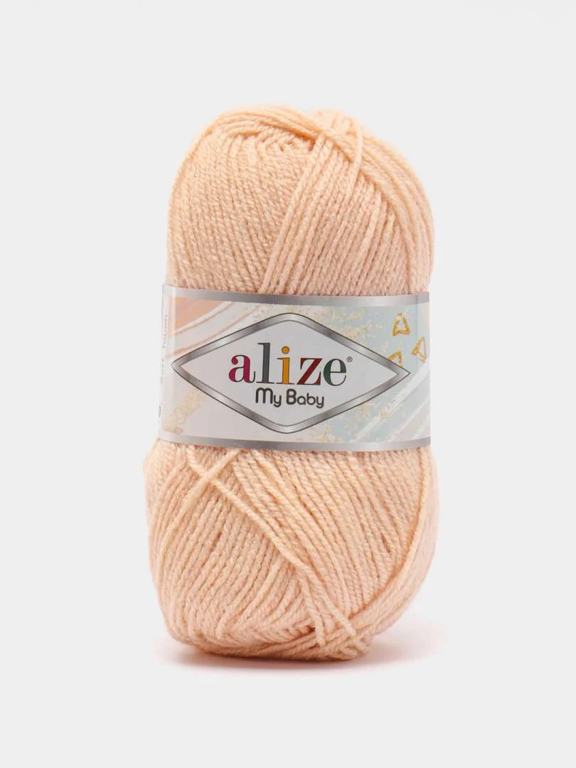 Светло-бежевый пряжа детская Alize (Ализе) My Baby, 5 штук, акрил, 50 г, 150 м