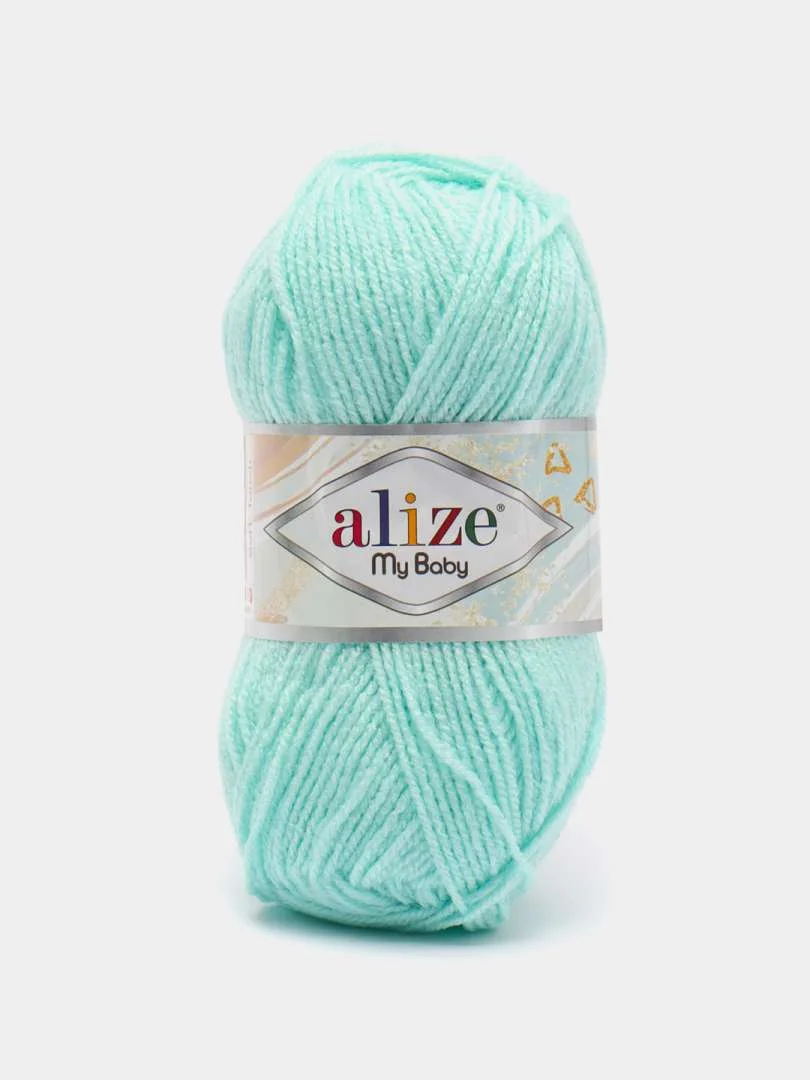 Приглушённый хаки пряжа детская Alize (Ализе) My Baby, 5 штук, акрил, 50 г, 150 м
