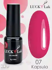 Гель лак для маникюра и педикюра Luckylak Kapsula 07, 8g яркая фуксия