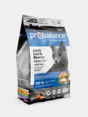 Корм сухой для кошек ProBalance "Hair & Beauty", для красоты шерсти и здоровья кожи, 400 г