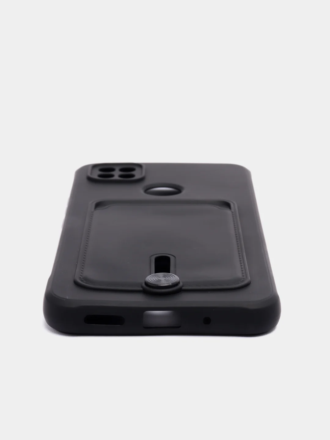 Синий чехол Xiaomi Redmi 10A / 9C, Сяоми Редми 10А / 9С, с карманом для карты, силиконовый