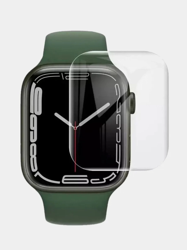Защитное стекло на Apple Watch (эпл вотч), прозрачное, 38, 40, 41, 42, 44, 45 мм