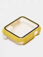Горчичный бампер с защитным стеклом для Apple Watch 38/40/41/42/44/45/49