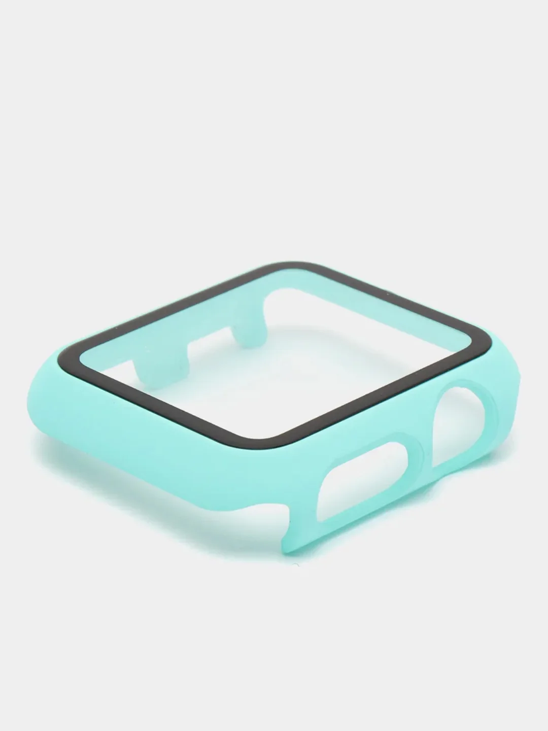 Бирюзовый бампер с защитным стеклом для Apple Watch 38/40/41/42/44/45/49