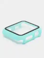 Бирюзовый бампер с защитным стеклом для Apple Watch 38/40/41/42/44/45/49