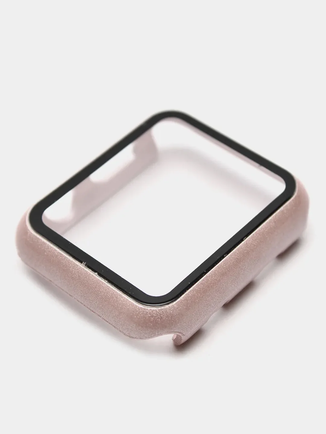 Бежевый бампер с защитным стеклом для Apple Watch 38/40/41/42/44/45/49
