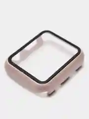 Бежевый бампер с защитным стеклом для Apple Watch 38/40/41/42/44/45/49