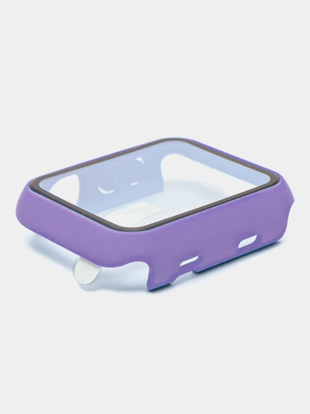 Лавандовый бампер с защитным стеклом для Apple Watch 38/40/41/42/44/45/49