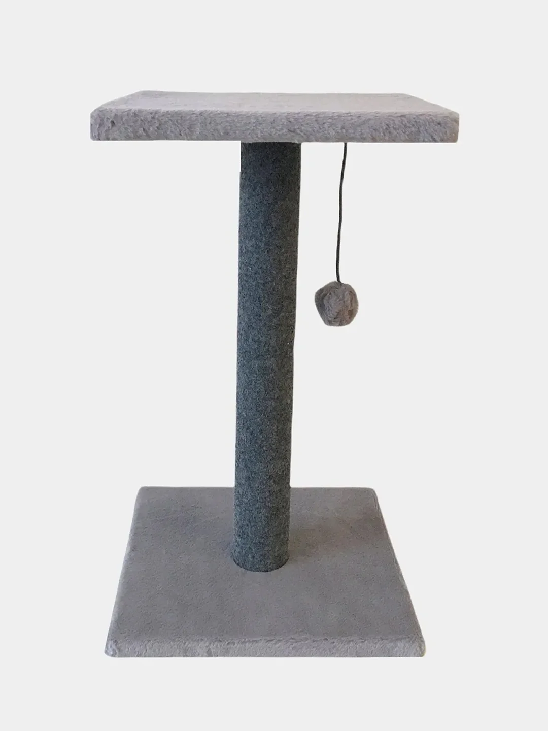 Когтеточка для кошек с игрушкой и лежанкой, 30 х 30 х 52 см