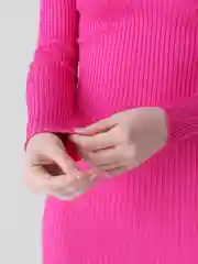 Розовый платье поло, лапша, карандаш