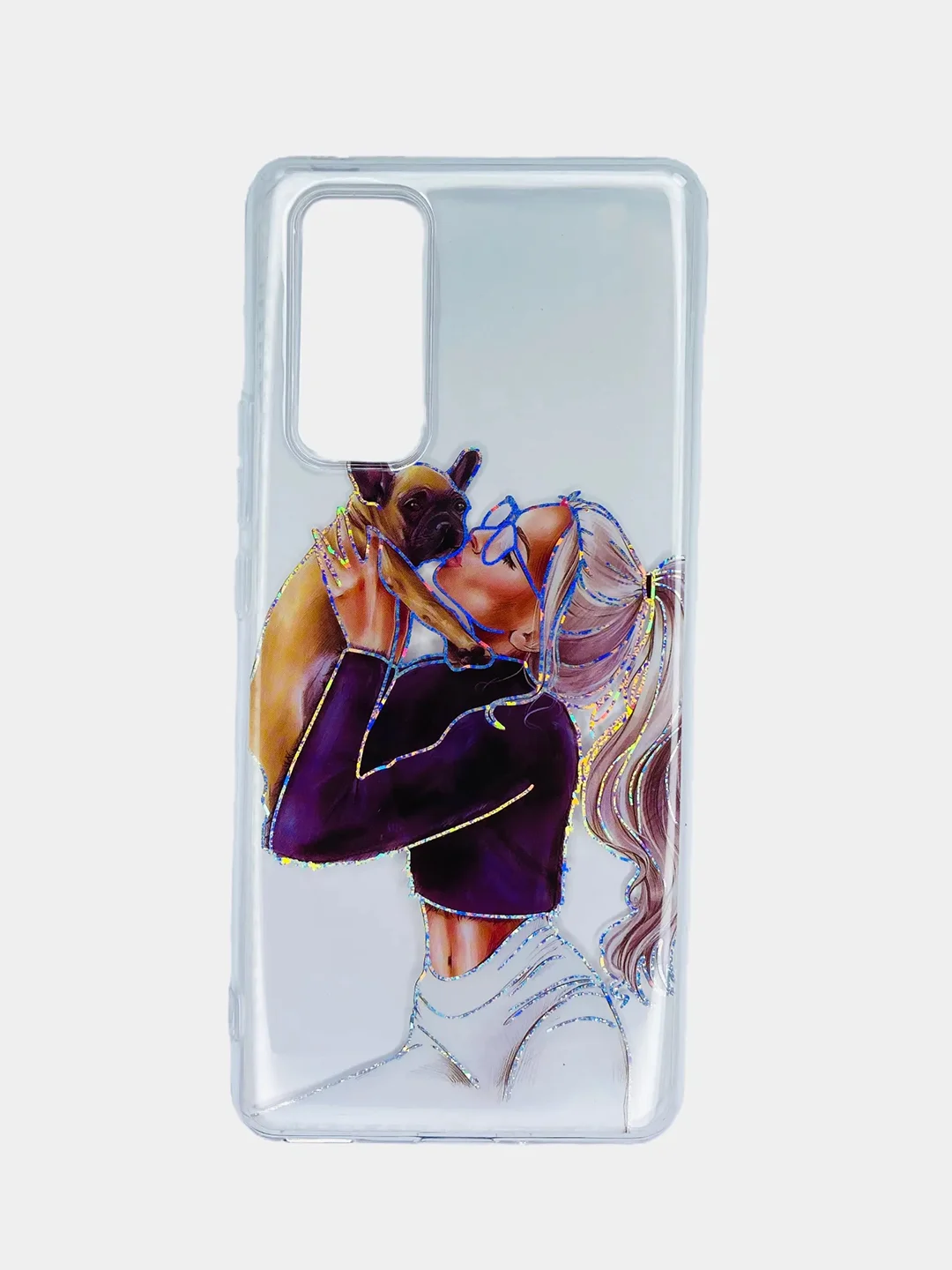 Бежевый меланж чехол Huawei Honor 30 Pro+ / Honor 30 Pro Plus, Хуавей Хонор 30 Про+ прозрачный с рисунком