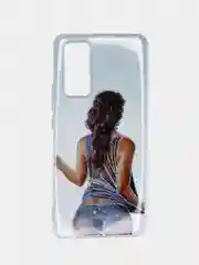 Бежевый чехол Huawei Honor 30 Pro+ / Honor 30 Pro Plus, Хуавей Хонор 30 Про+ прозрачный с рисунком