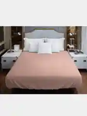 Коралловый меланж простынь трикотажная на резинке 90х200, 120х200, 140х200, 160х200, 180х200, 200х200