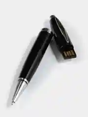 Черный флешка - Ручка шариковая USB 2.0 и Стилус для планшета и смартфона 32 GB
