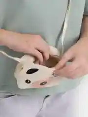 Белый детская сумка через плечо для девочки