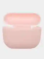 Розовый чехол для  наушников Apple Airpods 3 аирподс силиконовый
