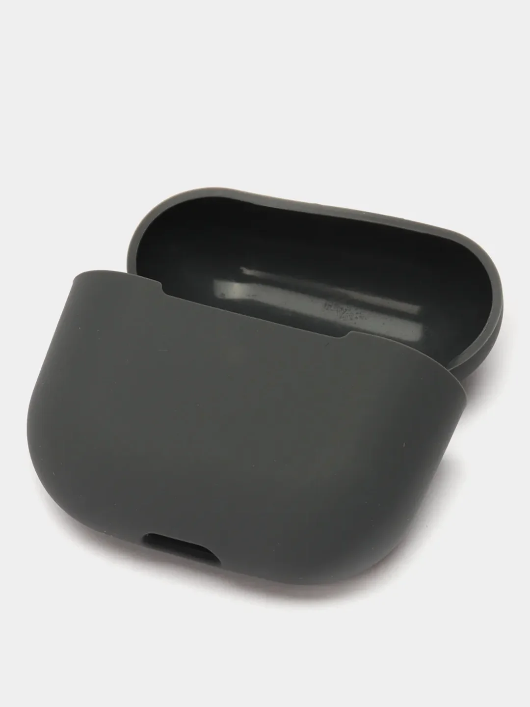 Серый чехол для  наушников Apple Airpods 3 аирподс силиконовый